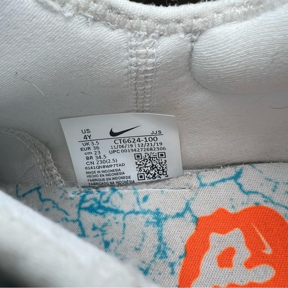 Nike React Presto Cracked CT6624-100 Youth Sneakers - Picture 10 of 10